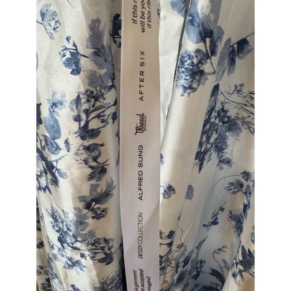 Alfred Sung Cottage Rose Larkspur Gown - Size 10 (new) - Picture 10 of 10
